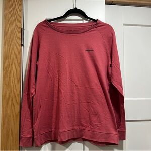 Patagonia Women's Long-Sleeve Crew in Dusty Rose